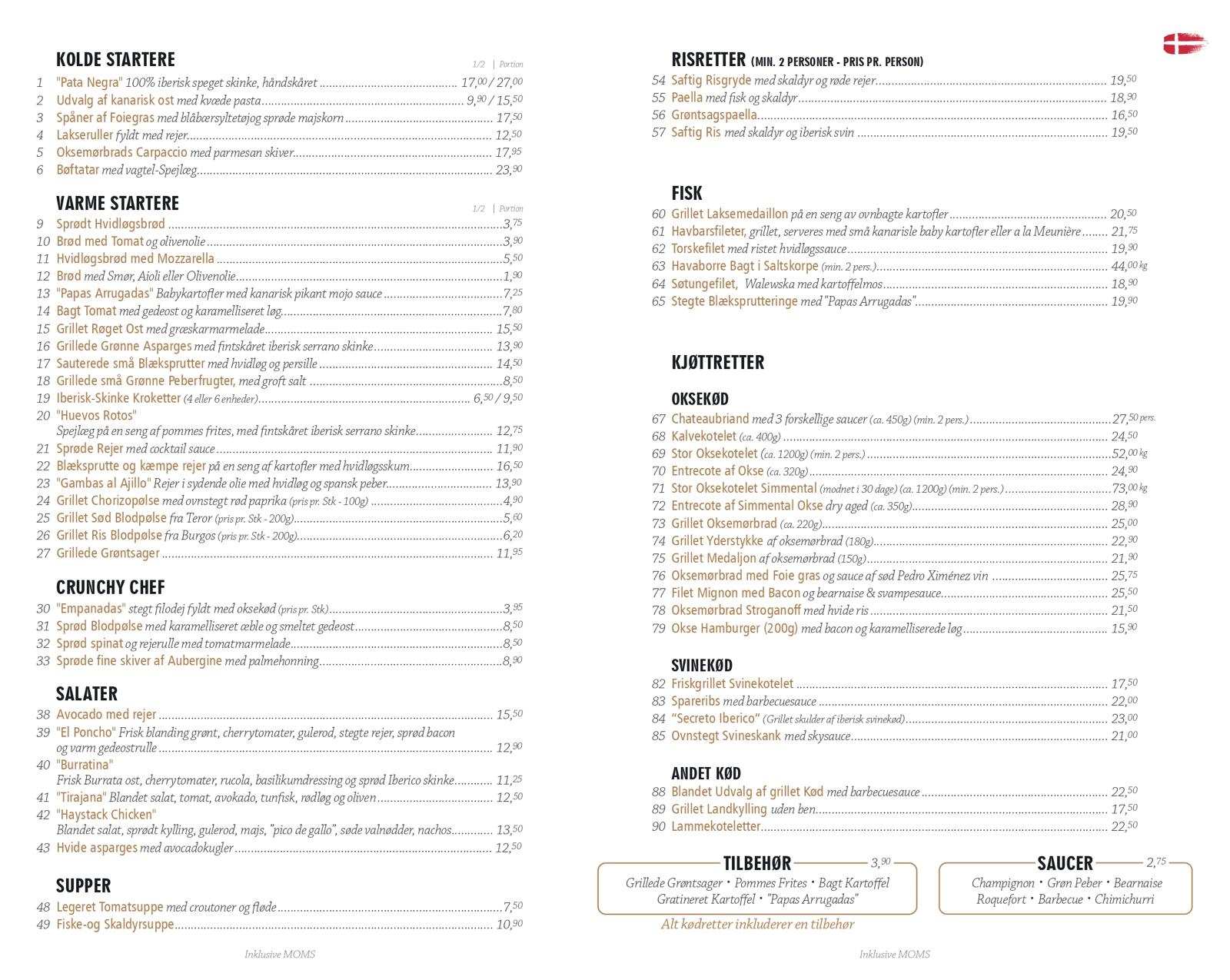 Menu Danés